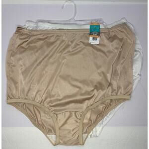 2 Pair Vanity Fair Perfectly Yours Ravissant Tailored Brief Panties 15711 7L NWT